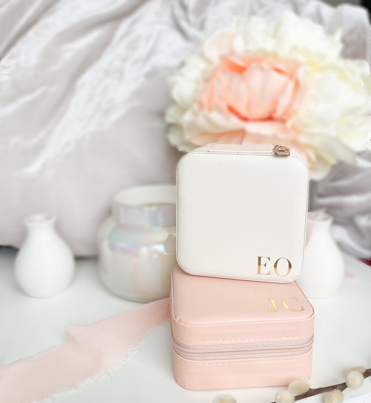 Personalized Travel Jewelry Case