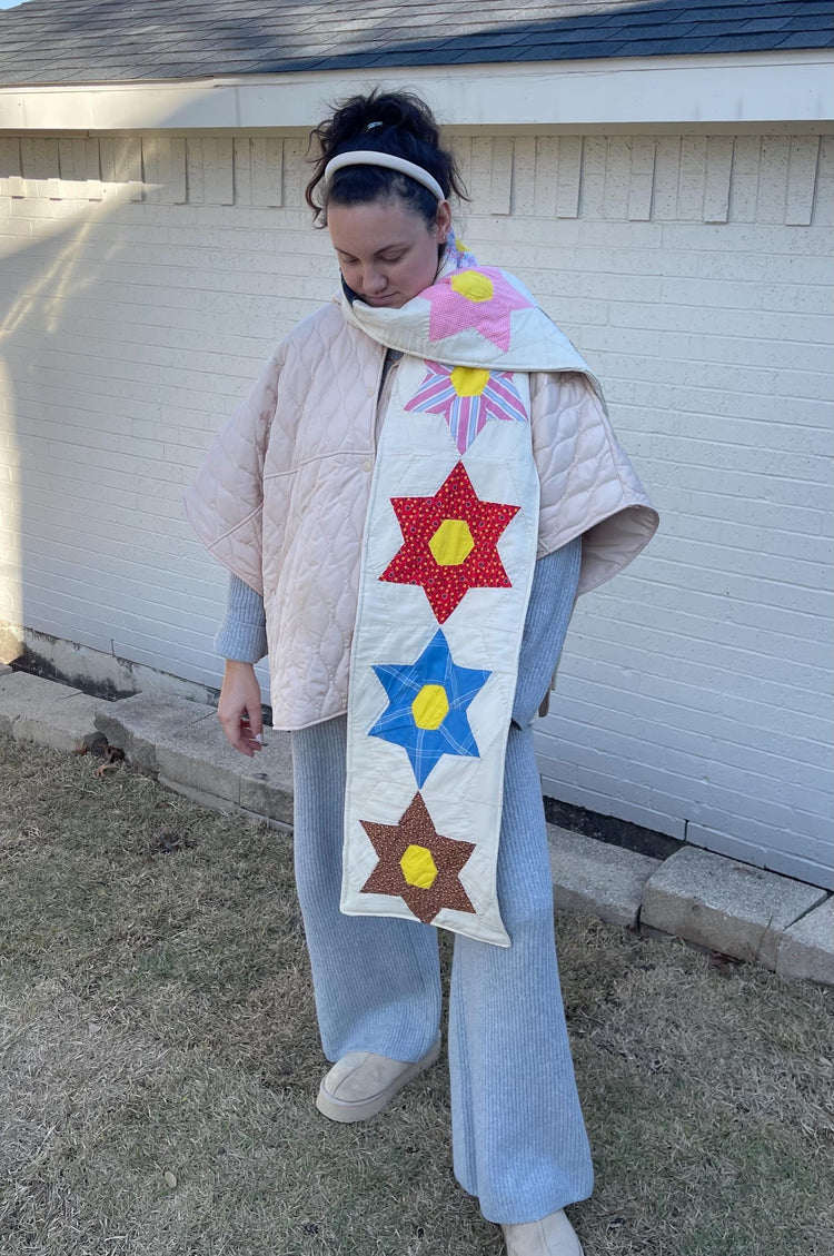 Vintage Quilt Scarf
