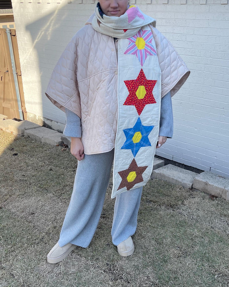 Vintage Quilt Scarf