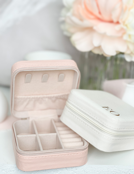 Personalized Travel Jewelry Case