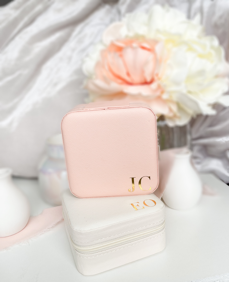 Personalized Travel Jewelry Case