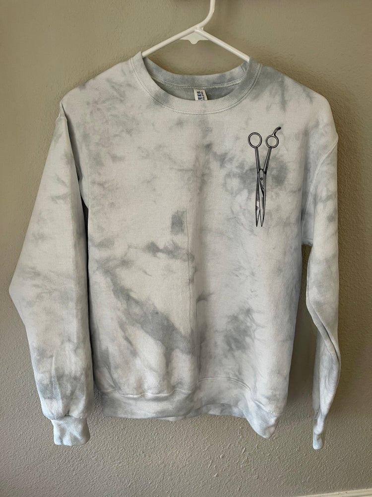 Scissors Tie Dye Crewneck Sweatshirt